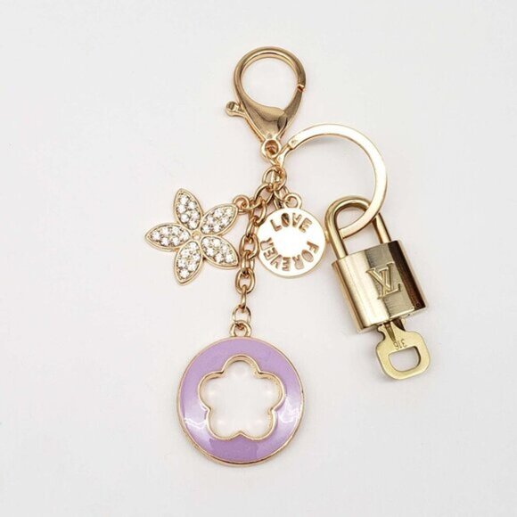 Authentic Louis Vuitton Lock & Key with unbranded Bagcharm, Keycharm, Keychain - Picture 1 of 7